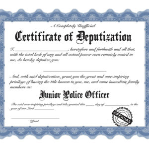 Certificate of Deputization
